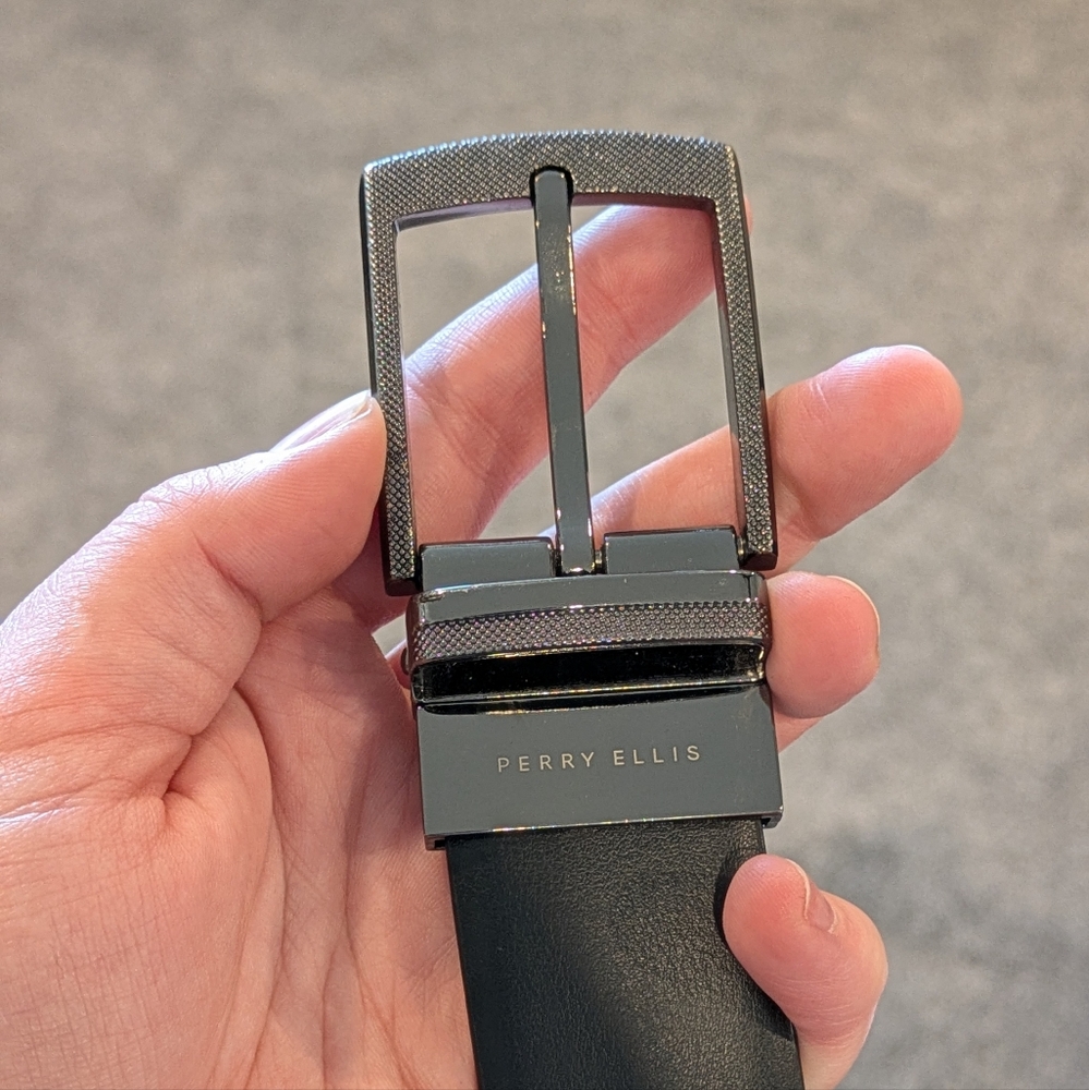 Mens Perry Ellis Black Belt